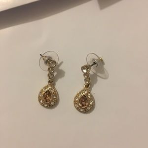 Bronze tear drop earrings